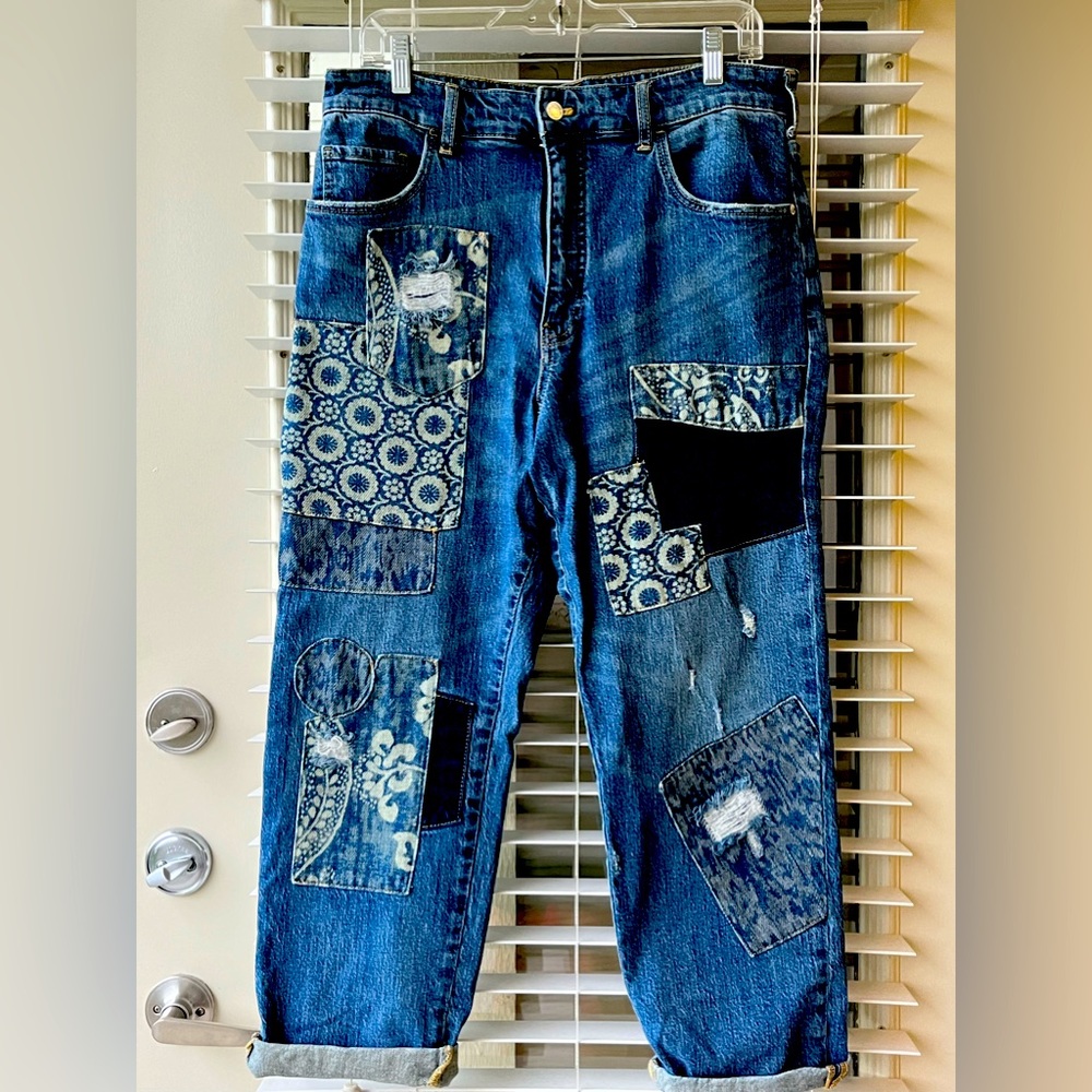 Patchwork Jeans from ANTHROPOLOGIE